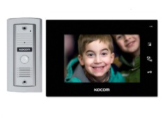 Комплекты видеодомофона Kocom KCV-A374 (чёрный) + KC-MC20