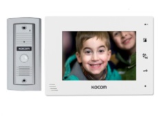Комплекты видеодомофона Kocom KCV-A374 (белый) + KC-MC20