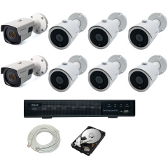 Готовые комплекты видеонаблюдения IPTRONIC Комплект IP дача/магазин Bullet Kit 6-2