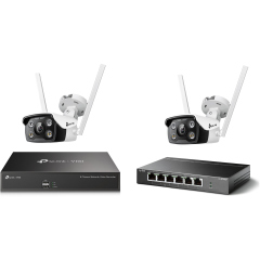 Готовые комплекты видеонаблюдения TP-Link 2*VIGI C340-W(4mm)+1*VIGI NVR1008H+1*TL-SF1006P