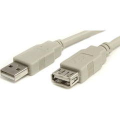 Кабель-удлинитель PREMIER 5-905, USB A(m) (прямой) - USB 2.0 A (f) (прямой), 1.8м, серый [5-905 1.8]