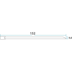 Стяжка кабельная стальная (304) 152x4,6мм (100 шт/уп) REXANT (07-0158-100)
