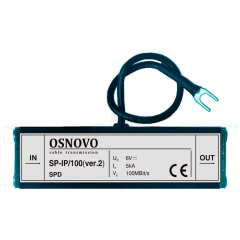 Грозозащита цепей управления и IP-сетей OSNOVO SP-IP/100(ver2)