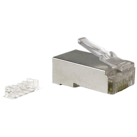 Купить Hyperline PLUG-8P8C-UV-C6-SH-100 Разъем RJ-45 - ВИДЕОГЛАЗ Москва