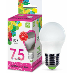 Лампа светодиодная Лампа светодиодная LED-ШАР-standard 7.5Вт 230В E27 6500К 675Лм ASD 4690612019154