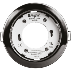 Светильник светодиодный 71 281 NGX-R1-005-GX53 IP20 точечный черн. хром. Navigator 71281