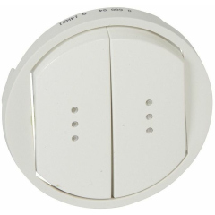 Legrand Celiane Бел Клавиша 2-ая с подсветкой (068004)