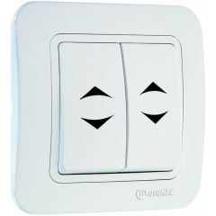 Выключатель проходной 2-кл. 1п 1мод. СП Lillium 10А IP20 бел./бел. Makel 70026