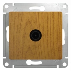 Schneider Electric Glossa Дерево Дуб TV Розетка проходная 4DB (GSL000592)