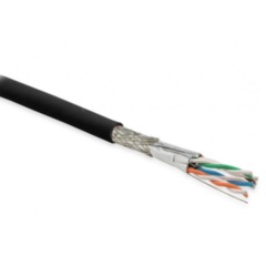 Кабели Ethernet Hyperline SFTP4-C6A-S23-OUT-PE-BK-500