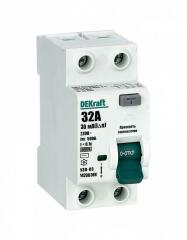 Устройство защитного отключения (УЗО) Выключатель дифференциального тока 2P 32А 30мА тип AC 6кА УЗО-03 SchE 14208DEK