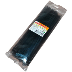 REXANT Хомут широкий nylon 8.0 х 200 мм 100 шт черный (07-0203)