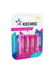 Гальванический элемент Аккумулятор AA/R6 NI-MN 2800мА.ч BP-4 (блист.4шт) КОСМОС KOCR6NIMH2800MAH4BL