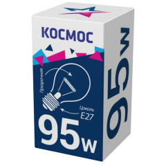 Лампа накаливания Лампа накаливания A50/A55 95Вт E27 220-240В прозр. КОСМОС LKsmSt55CL95E27v2