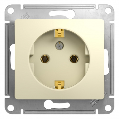 Schneider Electric Glossa Беж Розетка с заземлением (GSL000243)