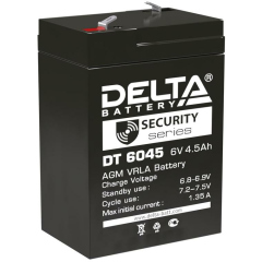 Нет на сайте Аккумулятор 6В 4.5А.ч Delta DT 6045