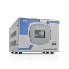 Стабилизаторы напряжения Стабилизатор SVC S-10000, 10000ВА / 8000Вт, 220В, 50 Гц, серый, 515*345*290 мм