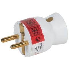 Нет на сайте Вилка электрич. каб. Helium 16А нижний ввод с заземл. бел. Leg 050188