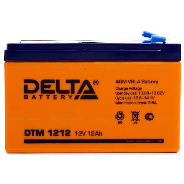 Аккумулятор delta dt 1212