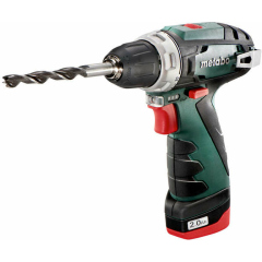 Шуруповерт аккумуляторный Винтоверт аккумуляторный PowerMaxx BS 10.8В 1х2.0 патрон сумка Metabo 600079500