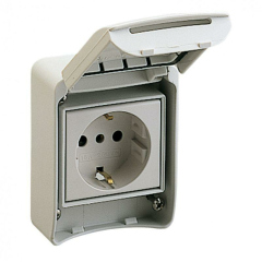Нет на сайте Розетка бытовая 16А 220В 2P+T для Kedra IP65 SchE 81141