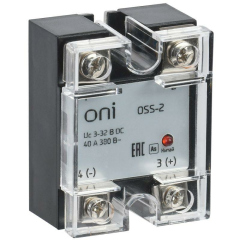 Реле контроля фаз Реле твердотельное OSS-2 25А 380В AC 3-32В DC ONI OSS-2-3-25-B