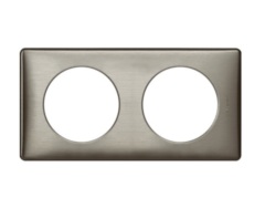 Рамки, адаптеры и декоративные элементы для ЭУИ Legrand Celiane2 Вольфрам Рамка 2-я (2+2 мод) (068972)