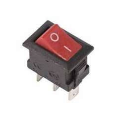 Переключатель кнопочный миниатюрный Выключатель клавишный 250В 3А (3с) ON-ON красн. Micro (RWB-102) Rexant 36-2031