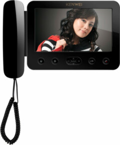Монитор видеодомофона с памятью Kenwei KW-E705FC-W200 черный