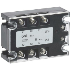 Реле контроля фаз Реле твердотельное OSS-1 25А 380В AC 3-32В DC ONI OSS-1-3-25-B