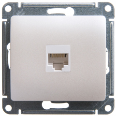 Schneider Electric Glossa Перламутр Мех Розетка компьютерная RJ45 кат.5E (GSL000681K)