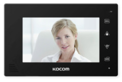 Монитор видеодомофона с памятью Kocom KCV-A374SD 12V (черный)