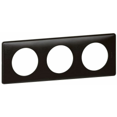Рамки, адаптеры и декоративные элементы для ЭУИ Legrand Celiane2 Карбон Рамка 3-ая (2+2+2 мод) (068983)