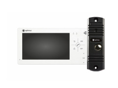 Видеодомофон Комплект видеодомофона Optimus VM-7.0 (w)+ DS-700L (черный)