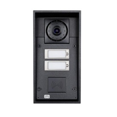 Вызывные панели IP-домофона 2N IP Force - 2 кнопки вызова, камера (возможность установки считывателя), 10 Вт динамик (2N9151102CRW)