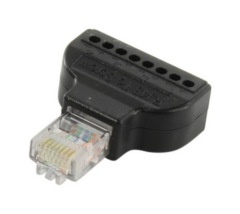 Разъемы Ethernet REXANT Джек штекер 8Р8С с клеммной колодкой (05-1050)