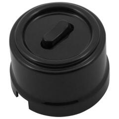 Выключатели, переключатели Выключатель 1-кл. ретро ABS-пластик черн. Bironi B1-220-23