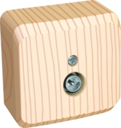 Schneider Electric Lexel Этюд Дача Сосна Розетка TV единственная 0,7dB, наружная (TVA-002D)