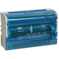 Нет на сайте Шина на DIN-рейку в корпусе (кросс-модуль) ШНК 4х15 3L+PEN IEK YND10-4-15-125