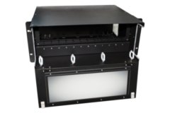 Патч-панели Hyperline FO-19BX-4U-F2-12xSLT-W120H32-EMP
