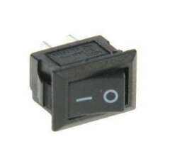 Переключатель кнопочный миниатюрный Выключатель клавишный 250В 3А (2с) ON-OFF черн. Micro (RWB-101) Rexant 36-2010
