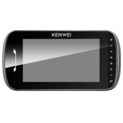 Монитор видеодомофона с памятью Kenwei KW-E703FC-W200 черный