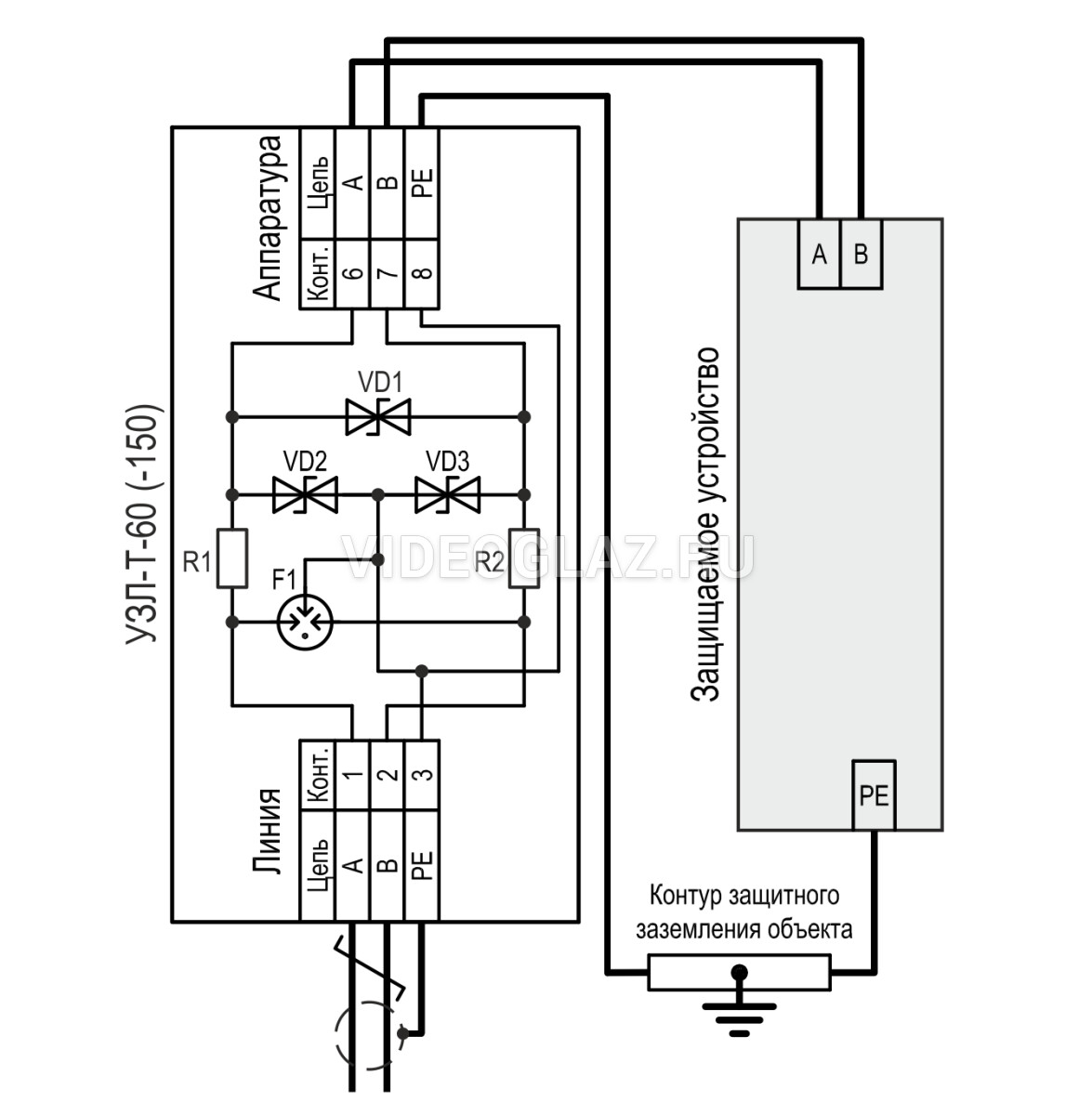 Схема узл и тахион