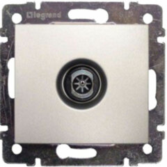 Legrand DIY Valena Алюм Розетка TV проходная, 14 дБ (694346)