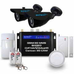 Комплекты сигнализации с камерой Сапсан Sapsan GSM MMS 3G с датчиками "Дача"