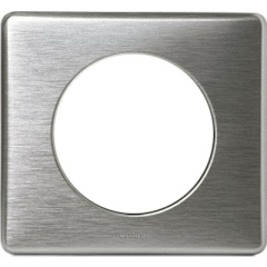 Рамки, адаптеры и декоративные элементы для ЭУИ Legrand Celiane Алюминий Рамка 1-я (2 мод) (068921)