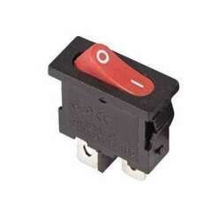 Переключатель кнопочный миниатюрный Выключатель клавишный 250В 6А (2с) ON-OFF красн. Mini (RWB-103 SC-766 MRS-101-5) Rexant 36-2051