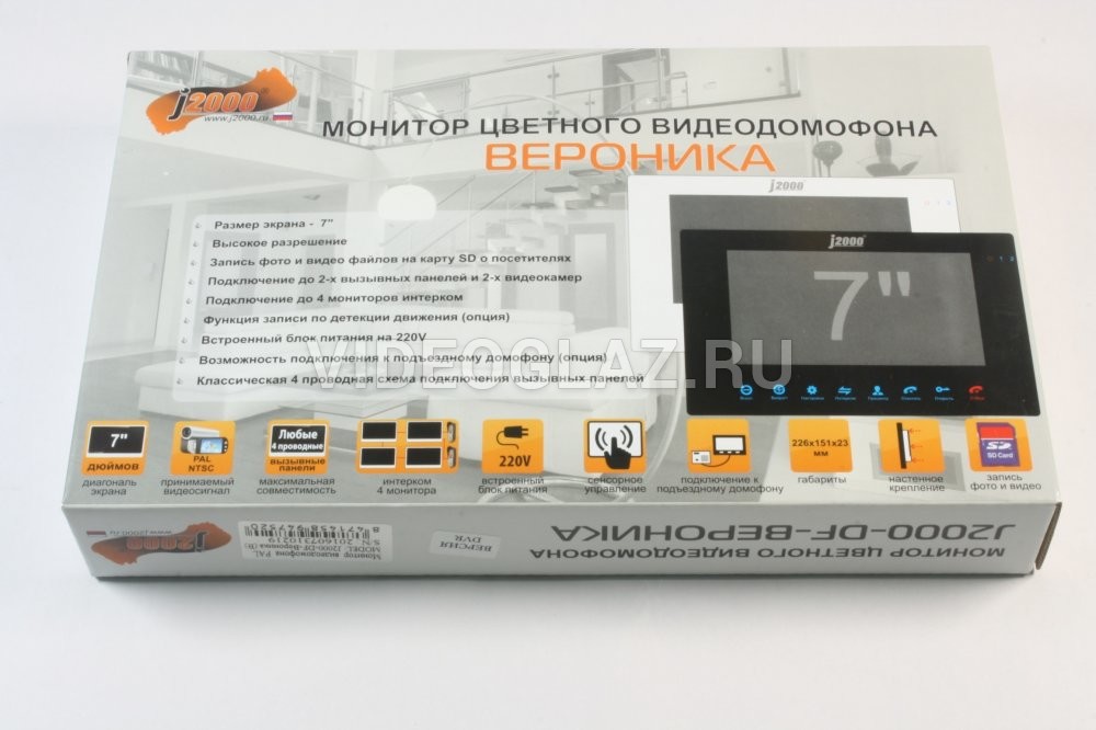 J2000 видеодомофон схема подключения