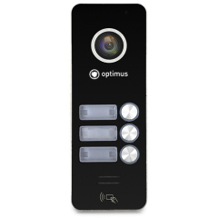Вызывная панель видеодомофона Optimus DSH-1080/3 (черный)