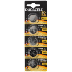 Гальванический элемент Элемент питания CR2032 5х1 (блист.20шт) Duracell Б0035495